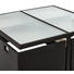 GARTENSET 13-teilig - Creme/Schwarz, KONVENTIONELL, Glas/Kunststoff (100/100/74cm) - Ambia Garden GARTENSET 13-teilig - Creme/Schwarz, KONVENTIONELL, Glas/Kunststoff (100/100/74cm) - Ambia Garden