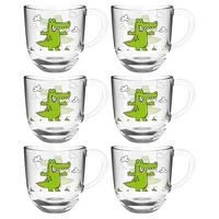 TASSENSET 6-teilig  - Transparent, Trend, Glas (13,60/14,10/8,70cm) - Leonardo