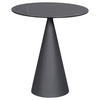 BEISTELLTISCH in Metall, Glas, Keramik 48,5/48,5/55 cm  - Anthrazit/Schwarz, Design, Glas/Keramik (48,5/48,5/55cm) - Dieter Knoll
