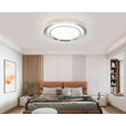 LED-DECKENLEUCHTE 45/6 cm   - Chromfarben/Transparent, Design, Kunststoff/Metall (45/6cm) - Novel