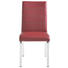 STUHL in Metall, Leder Chromfarben, Dunkelrot - Chromfarben/Beige, Design, Leder/Metall (44/95/53cm) - Dieter Knoll STUHL in Metall, Leder Chromfarben, Dunkelrot - Chromfarben/Beige, Design, Leder/Metall (44/95/53cm) - Dieter Knoll