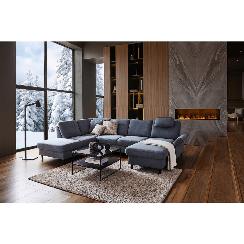 Thumbnail - Johann Jakob Couchtisch, Schwarz, Stein, Marmoroptik, quadratisch, eckig, 65x41x65 cm, einfacher Aufbau, Wohnzimmer, Woh...