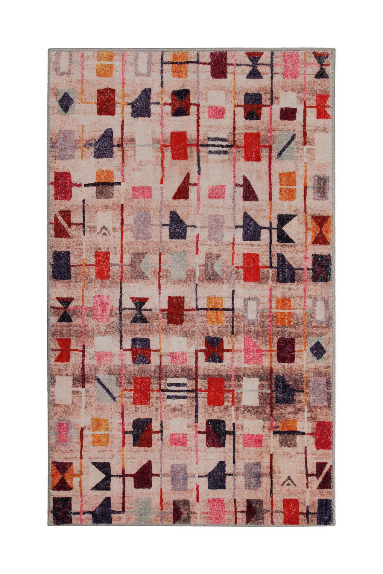 BADTEPPICH Multicolor 55/65 cm  - Multicolor, Basics, Kunststoff/Textil (55/65cm) - WECON HOME