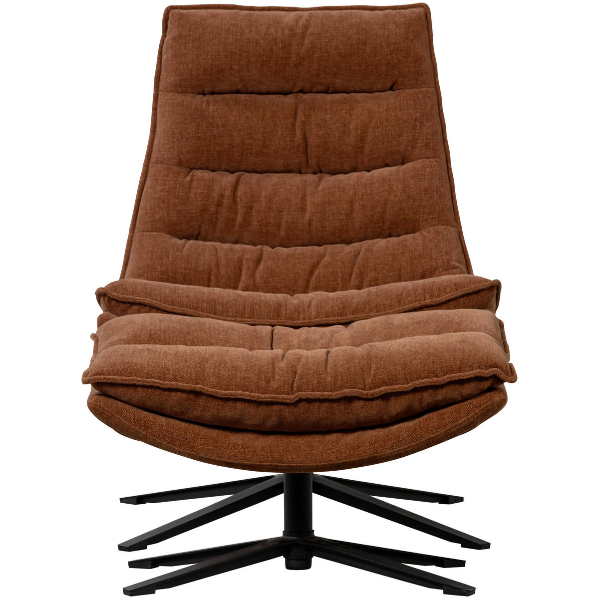 SESSELSET in Chenille Braun  - Schwarz/Braun, Design, Textil/Metall (77/97/69cm) - Livetastic