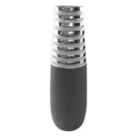 BODENVASE Newtown  - Silberfarben/Grau, Basics, Keramik (15/65/15cm)