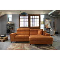 COLȚAR EXTENSIBIL textil portocaliu  - portocaliu/negru, Design, metal/textil (267/181cm) - Carryhome