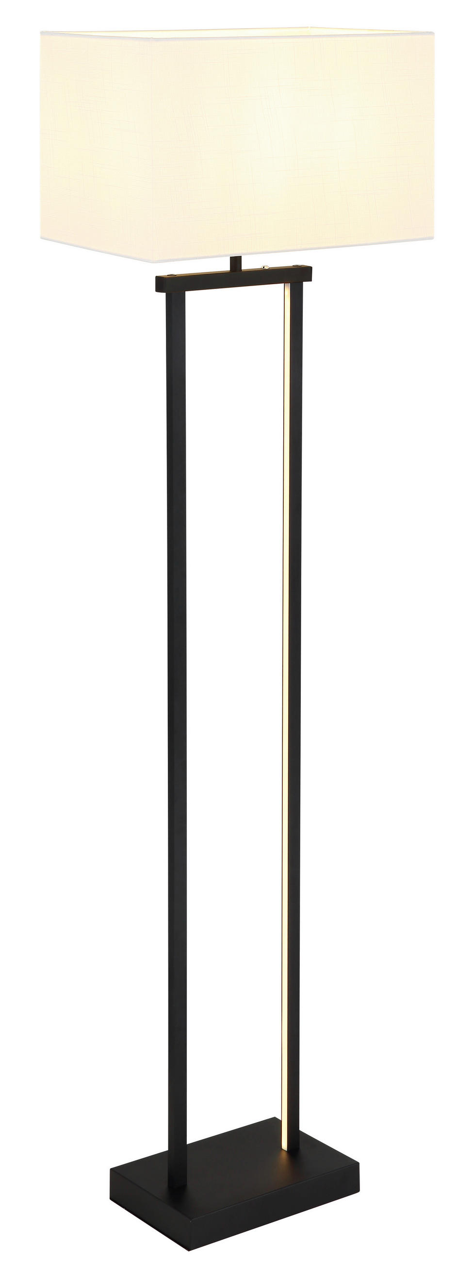 LED SVJETILJKA PODNA Sydney  - bijela/crna, Design, tekstil/metal (40/27/153cm) - Globo