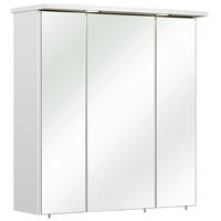 SPIEGELSCHRANK 65/72/20 cm  - Alufarben/Weiß, KONVENTIONELL, Glas/Holzwerkstoff (65/72/20cm) - Xora