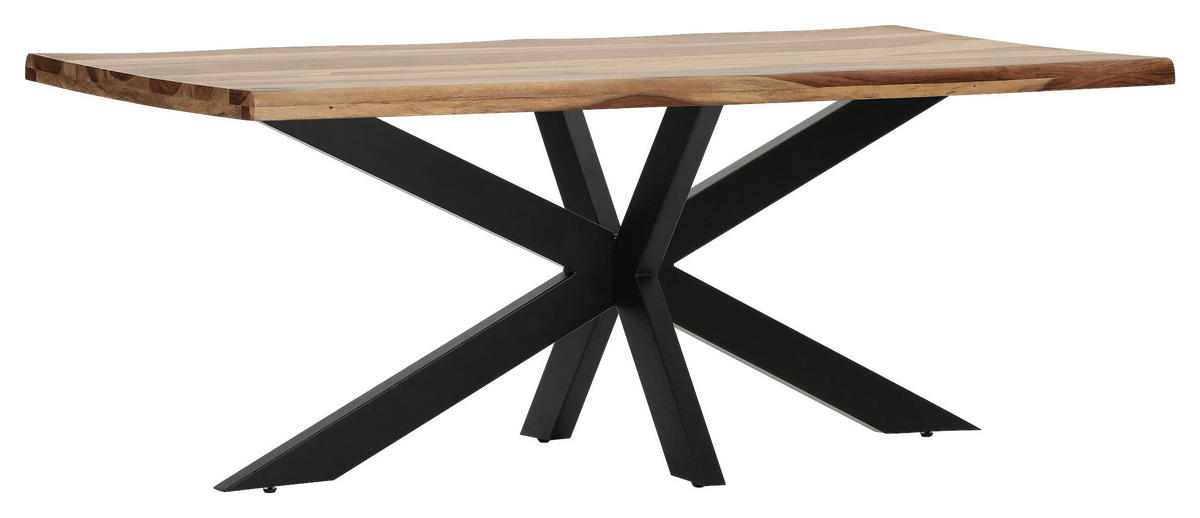 TISCHPLATTE Sheeshamfarben   - Sheeshamfarben, Design, Holz (200/100/5cm) - Landscape