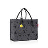 EINKAUFSTASCHE Daily shopper smiley grey 14 L  - Anthrazit, Basics, Textil (42/35/17cm) - Reisenthel