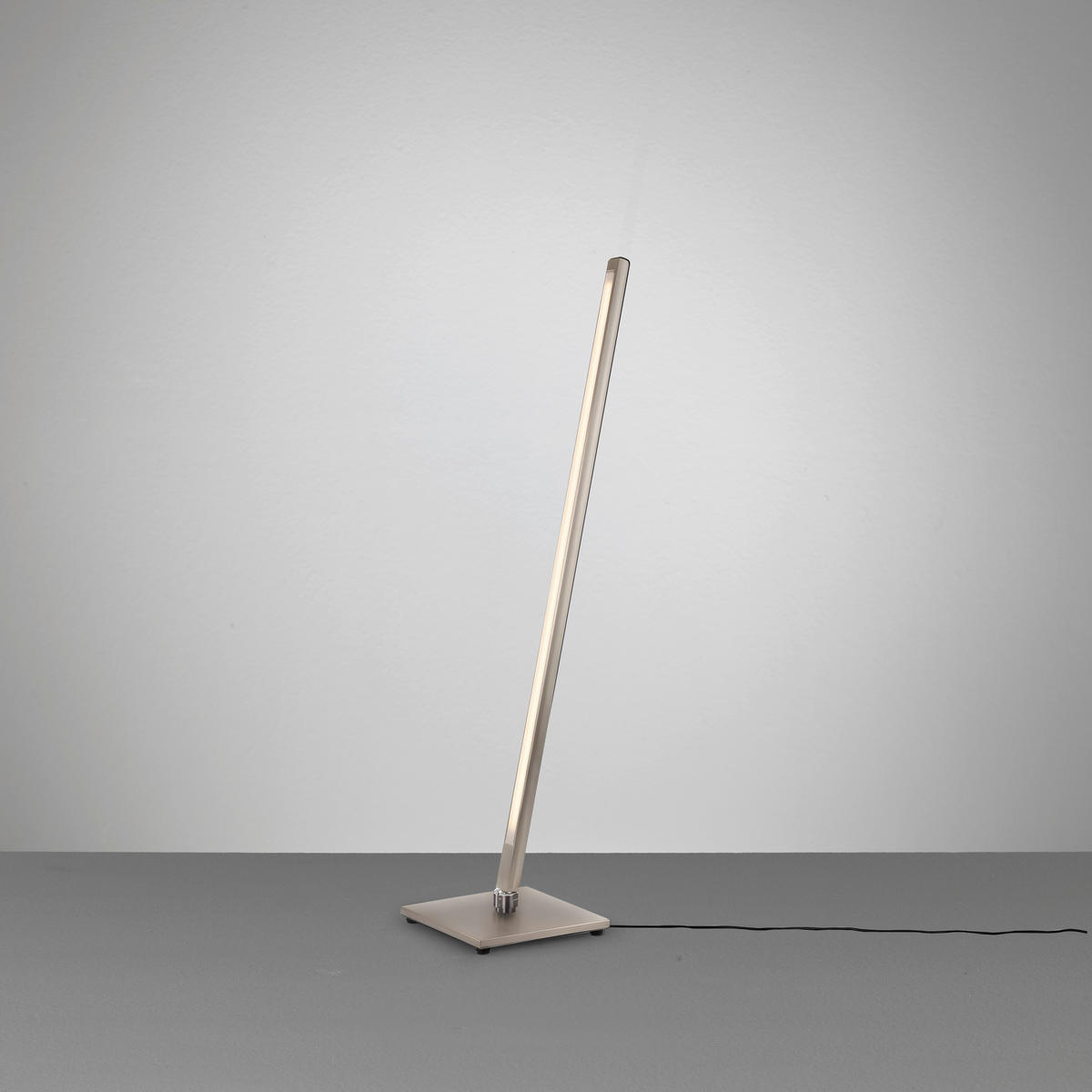 LED-STEHLEUCHTE Mia 58/16/16 cm  - Schwarz/Nickelfarben, Basics, Metall (58/16/16cm) - Ambiente