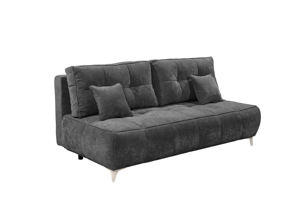SCHLAFSOFA ELISA Webstoff Anthrazit  inkl. Bettkasten  - Kaschmir/Anthrazit, MODERN, Kunststoff/Textil (215/96/106cm) - MID.YOU