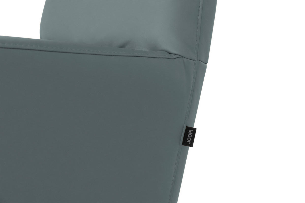 RELAXSESSEL Leder Grau  - Schwarz/Grau, Modern, Leder/Metall (66/110/83cm) - Joop!
