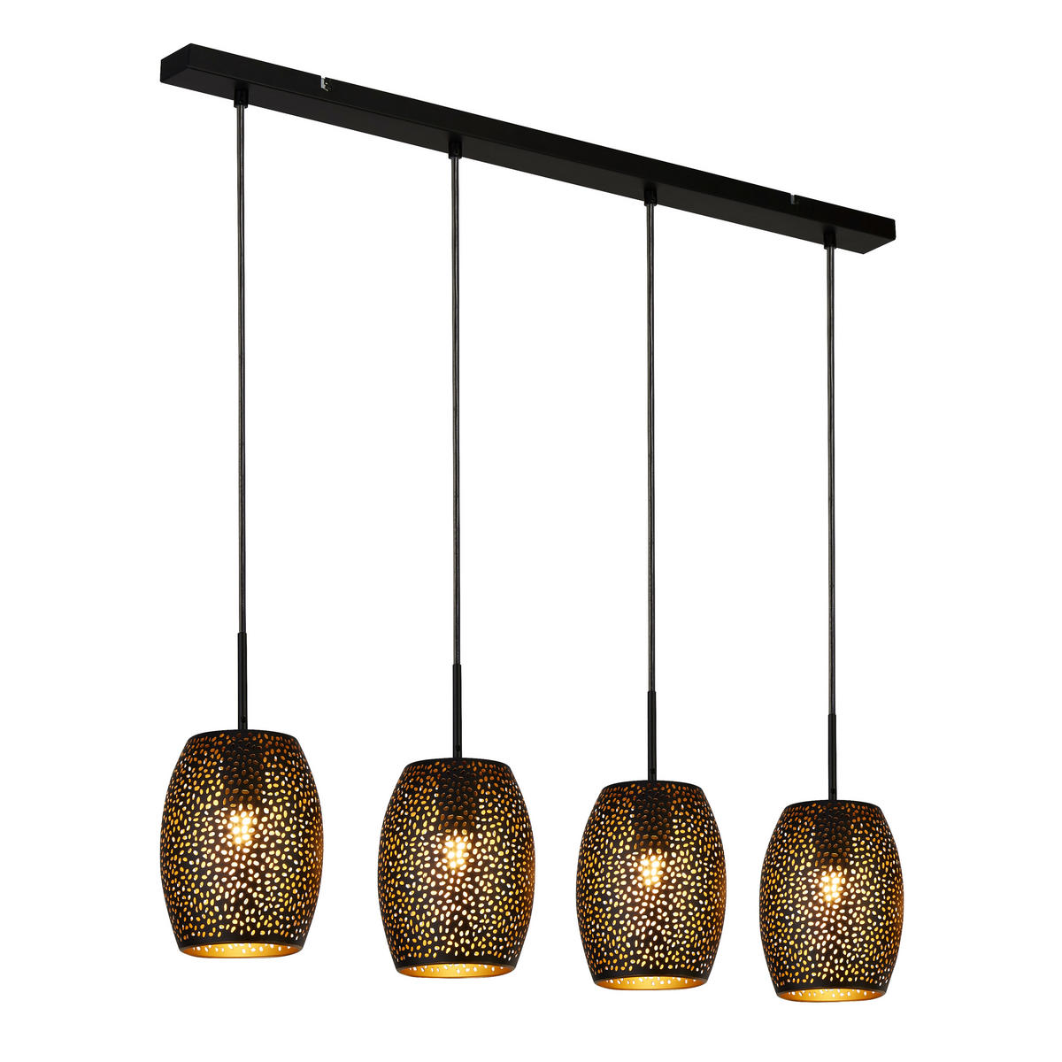 VISEČA SVETILKA  Laser 90/120/15 cm           E27 - zlate barve/črna, Design, kovina (90/120/15cm)