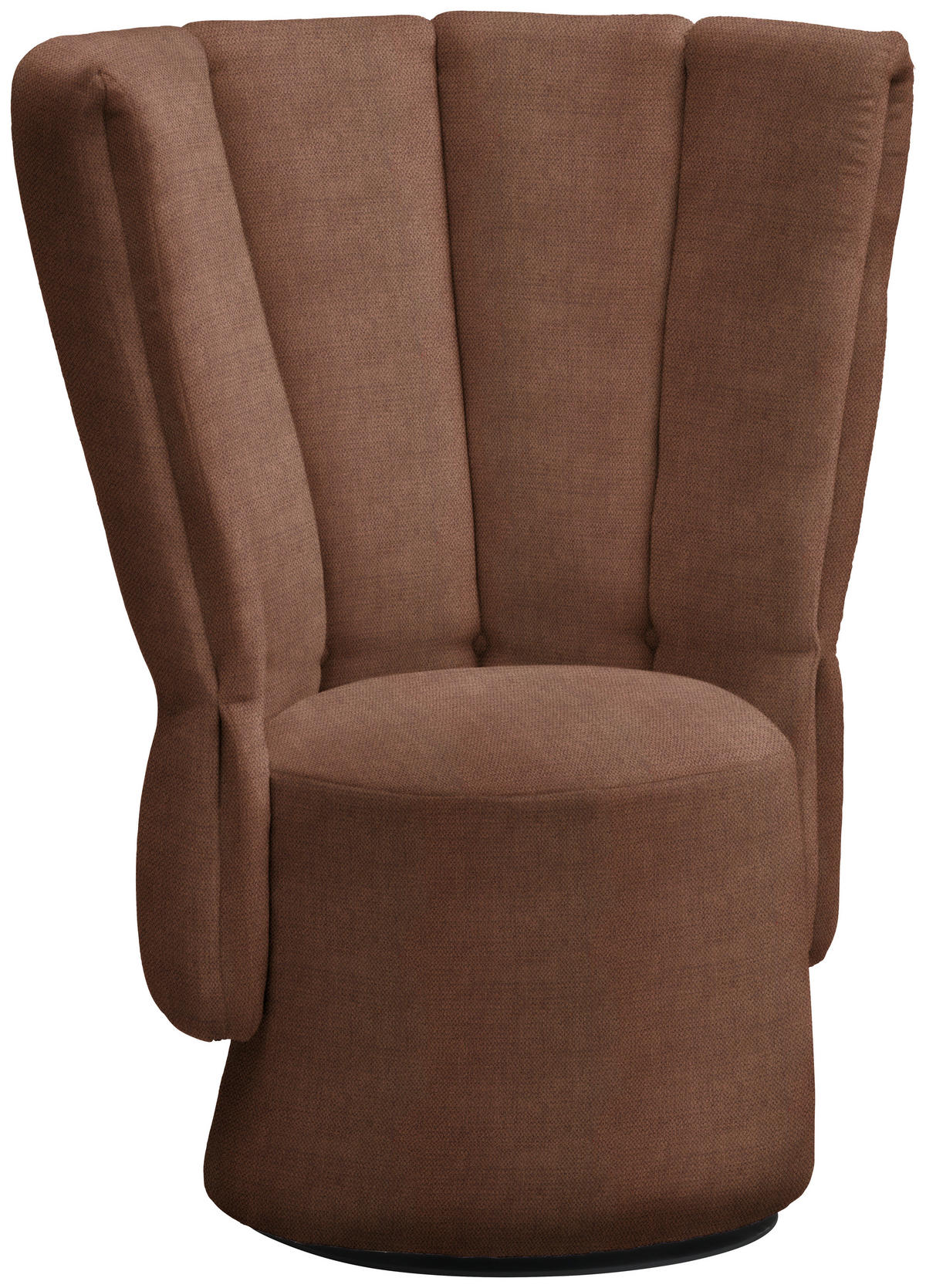 COCKTAILSESSEL in Velours Braun  - Schwarz/Braun, Design, Holz/Textil (92/113/70cm) - Emilio Belluti