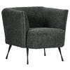 FÅTÖLJ i textil mörkgrön  - svart/mörkgrön, Design, metall/textil (76/73/76cm) - MID.YOU