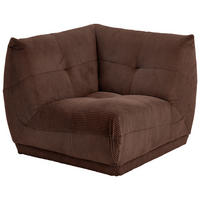 SOFFMODUL i manchester brun  - brun, Trend, textil (105/80/105cm) - Livetastic