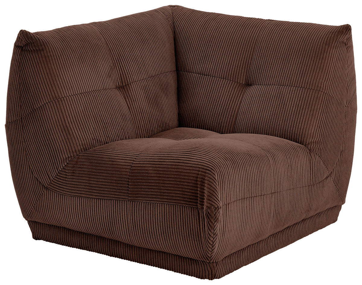 SOFFMODUL i manchester brun  - brun, Trend, textil (105/80/105cm) - Livetastic