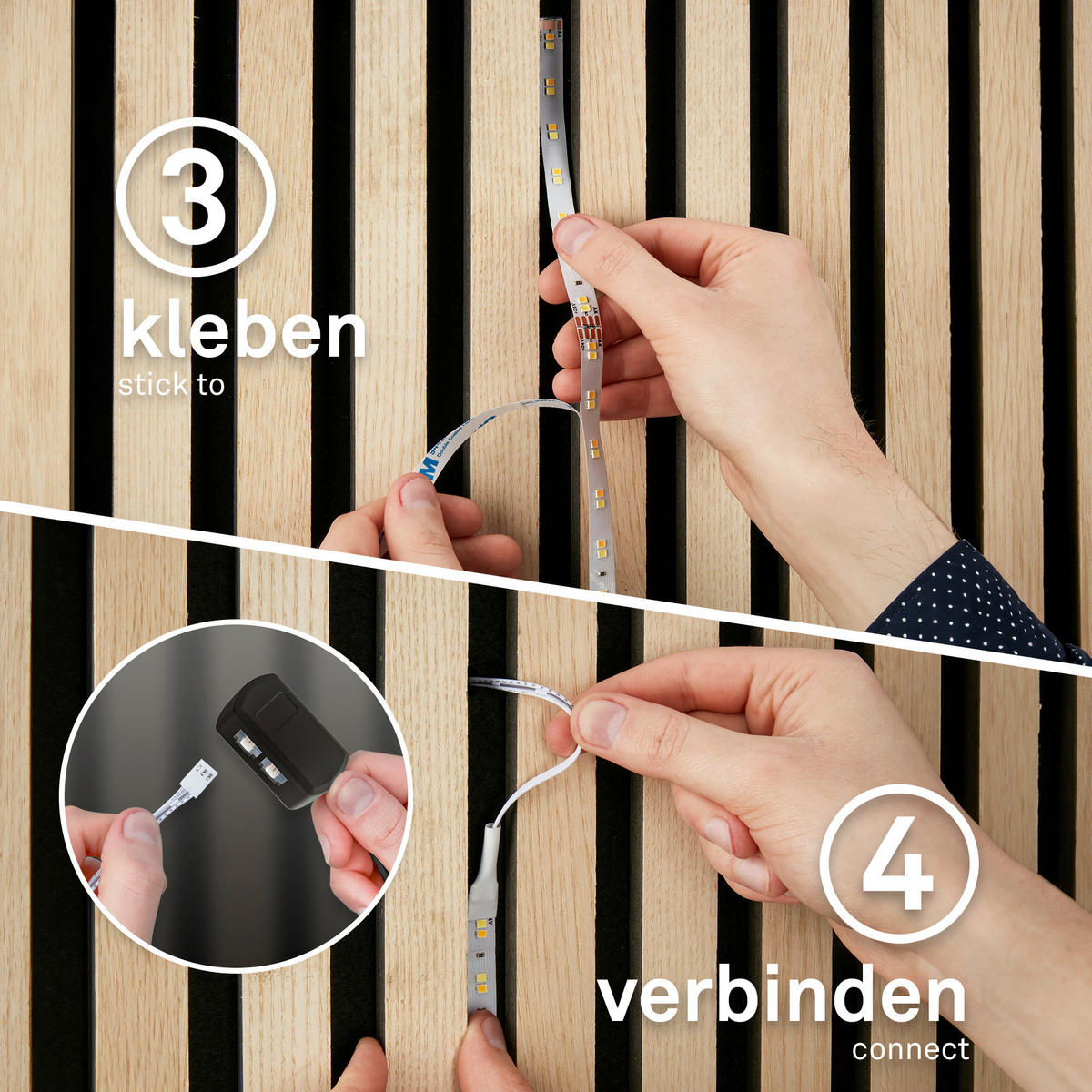 LED-STRIP 260 cm  Pimp Your Panel Erweiterung  - Weiß, Basics, Kunststoff (260cm) - Briloner