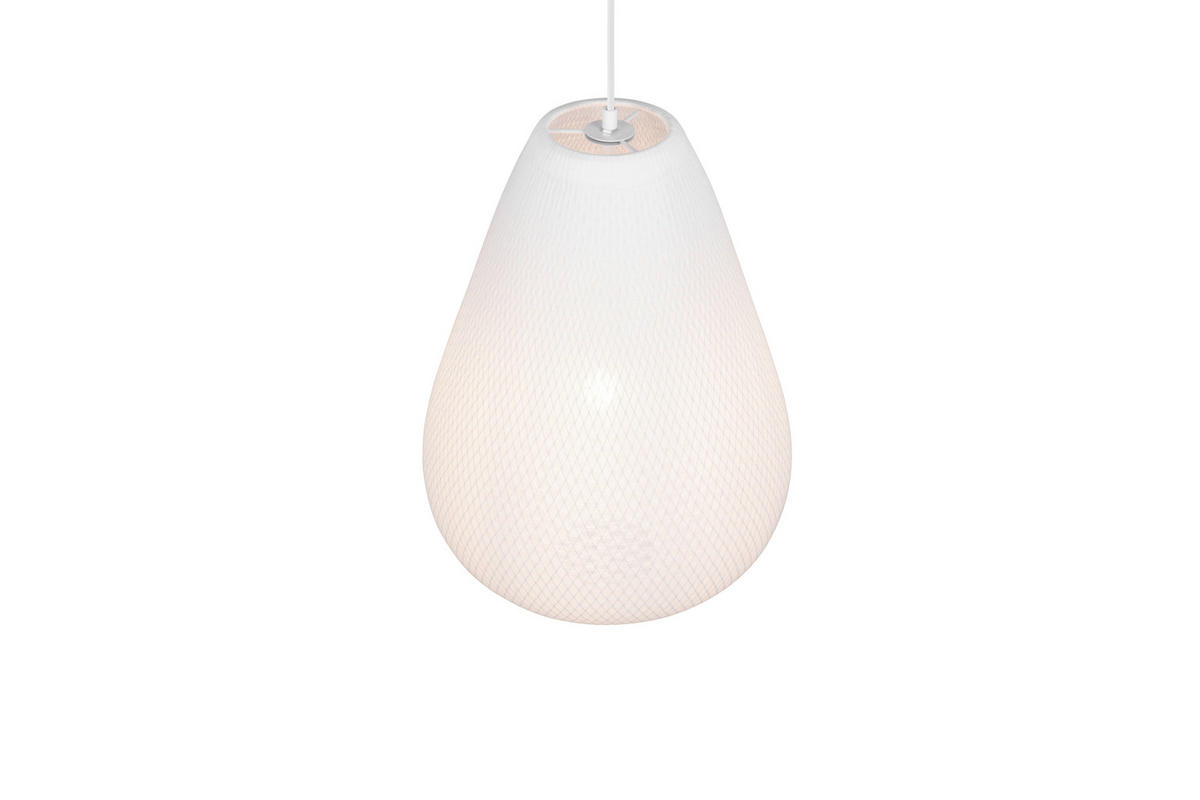 HÄNGLAMPA 35/150 cm  - vit, Trend, metall/textil (35/150cm)