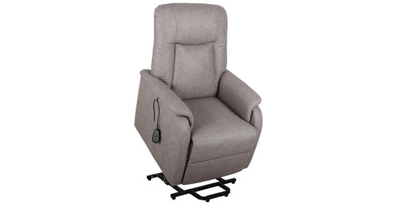 FERNSEHSESSEL in Holz, Metall, Textil Grau - Schwarz/Grau, KONVENTIONELL, Holz/Kunststoff (75/111/93cm) - Cantus