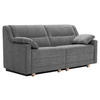 SCHLAFSOFA Chenille Grau  - Buchefarben/Grau, KONVENTIONELL, Holz/Textil (184/88/91cm) - Sedda