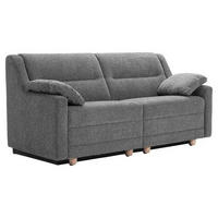 SCHLAFSOFA  mit Typenauswahl, Fußauswahl, Stoffauswahl, Liegefunktion, Sitzqualitäten, Schlafen auf Sitzhöhe, Hocker erhältlich, Rückenfutter Chenille Grau  - Buchefarben/Grau, KONVENTIONELL, Holz/Textil (184/88/91cm) - Sedda