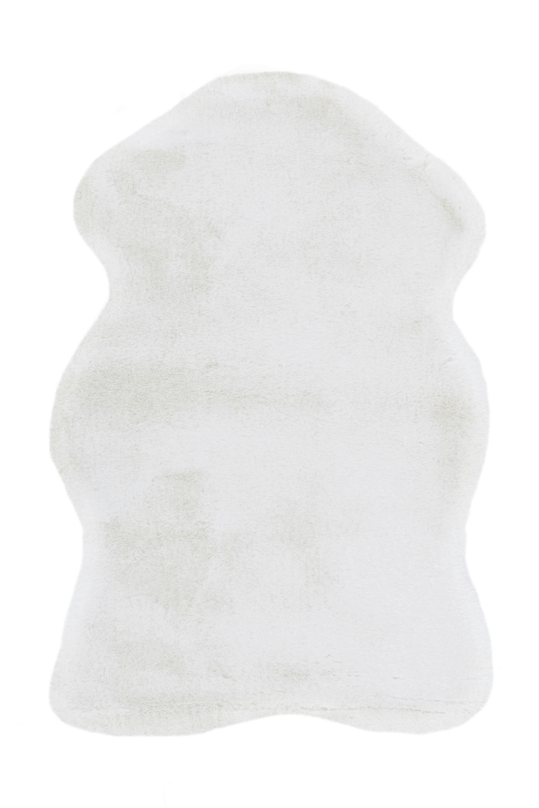 KOŽUŠINOVÝ KOBEREC, 60/90 cm, biela - biela, Trend, textil (60/90cm)