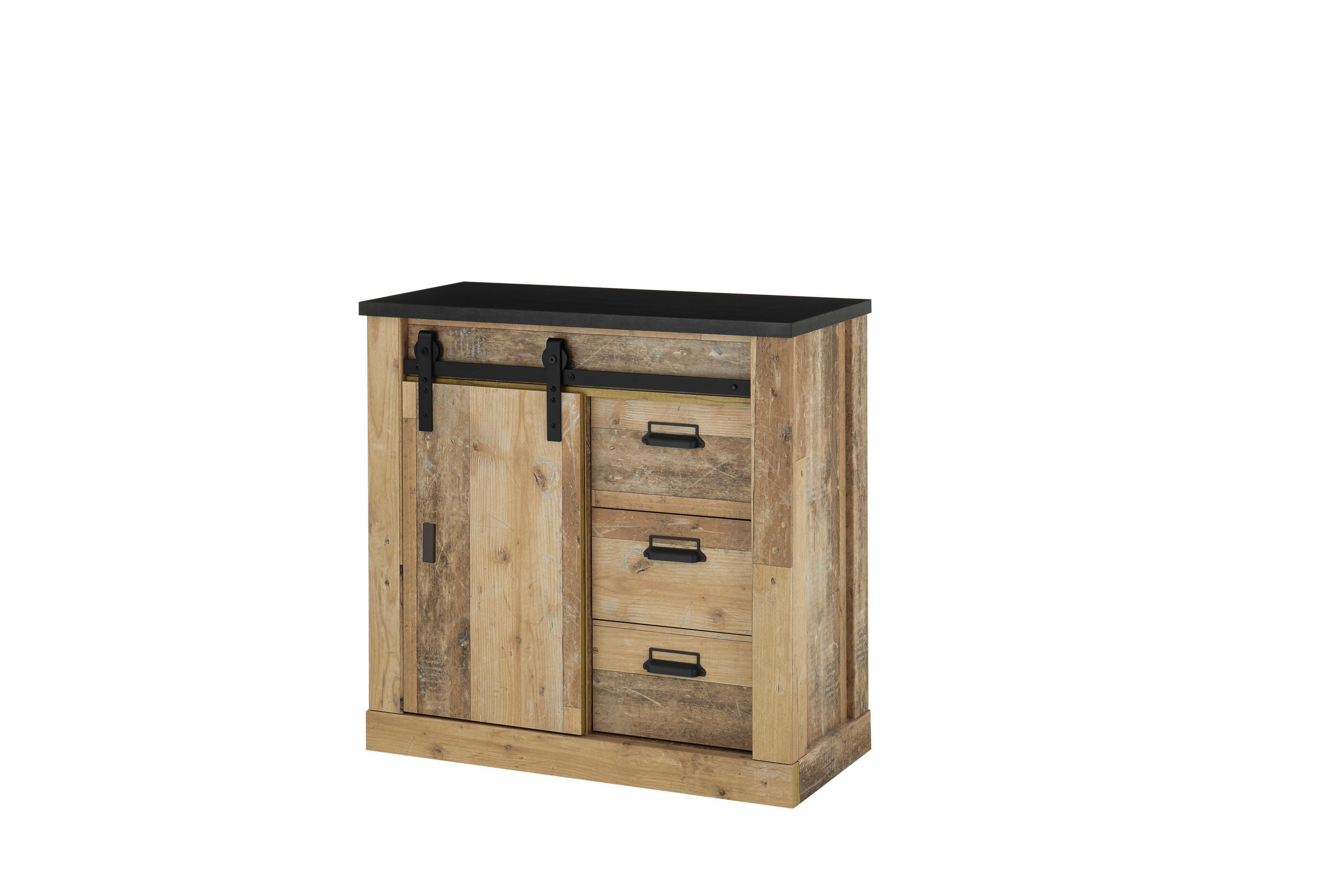 SCHUHSCHRANK 93/91/43 cm  - Anthrazit/Schwarz, Design, Holzwerkstoff/Metall (93/91/43cm) - Modante