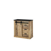 SCHUHSCHRANK 93/91/43 cm  - Anthrazit/Schwarz, Design, Holzwerkstoff/Metall (93/91/43cm) - Modante
