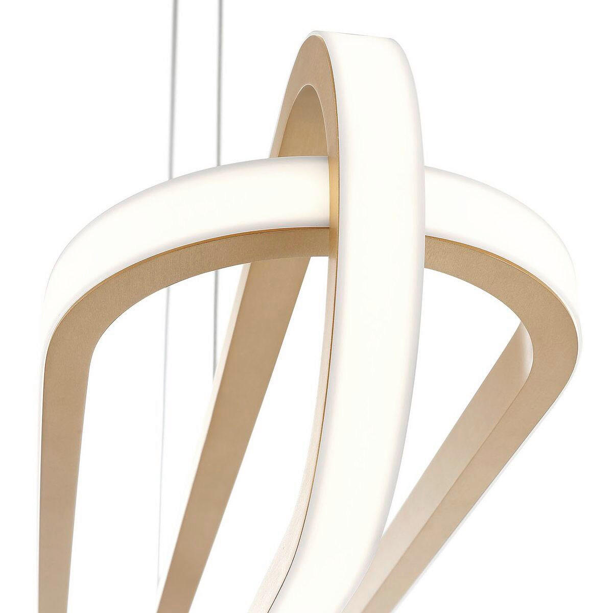 LED-HÄNGELEUCHTE Eurofase 107,1/44,9/16,7 cm   - Goldfarben, Design, Kunststoff/Metall (107,1/44,9/16,7cm) - Elstead Lighting