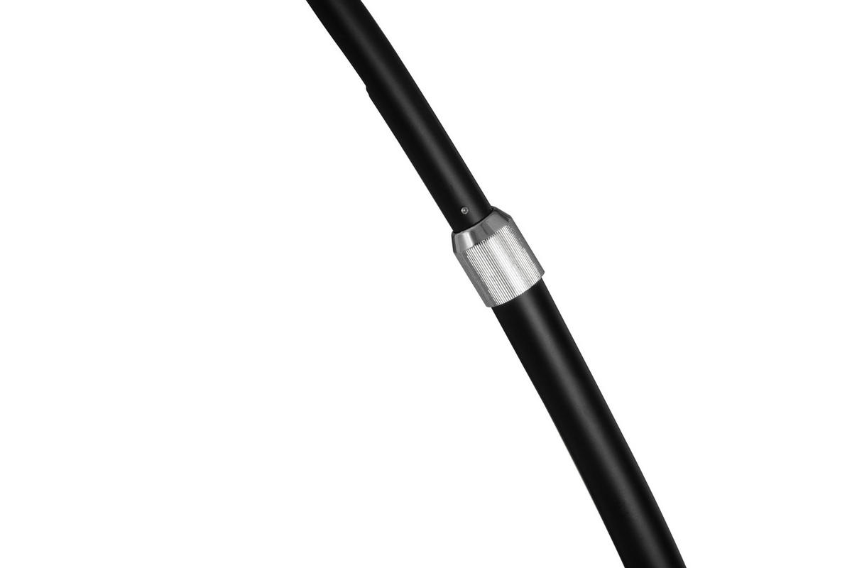 LED STOJACÍ LAMPA, 203/50/205,5 cm - černá/čiré, Trend, kov/plast (203/50/205,5cm) - Dieter Knoll