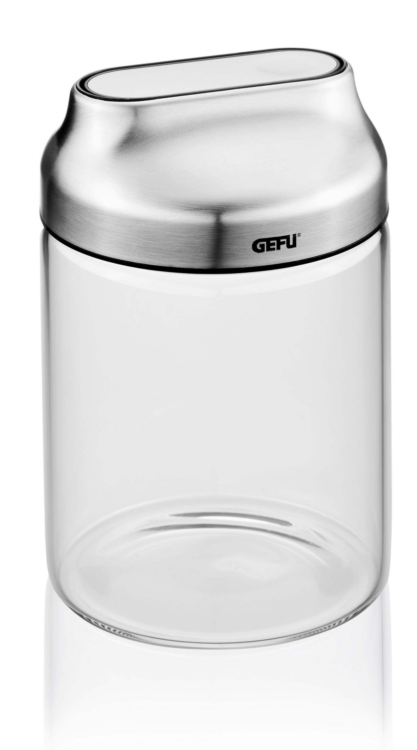 VORRATSDOSE KIPPO 0,7 L  - Edelstahlfarben/Transparent, Basics (10/15,4cm) - Gefu