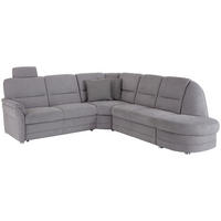 WOHNLANDSCHAFT Silberfarben  - Silberfarben, MODERN, Holz/Textil (254/274cm) - Livetastic