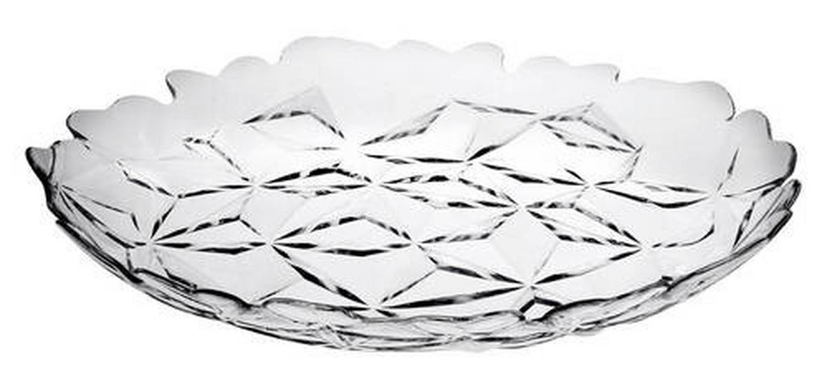 TALÍŘ NA PEČIVO, sklo, 33 cm - průhledné, Lifestyle, sklo (33cm) - Homeware