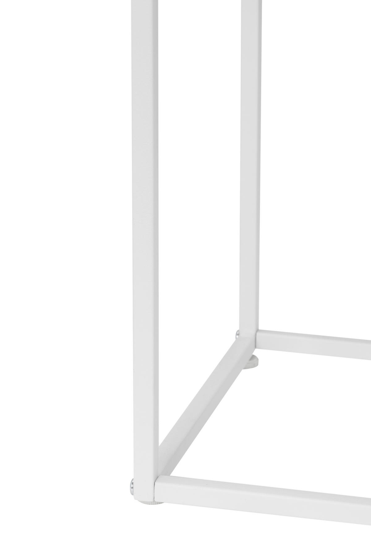 KONSOLENTISCH in Metall   100/79/29 cm  - Weiß, MODERN, Metall (100/79/29cm) - PBJ