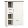 HIGHBOARD  in 104,5/142,6/42,2 cm  - Eichefarben/Weiß, Design, Holzwerkstoff/Metall (104,5/142,6/42,2cm) - SetOne by Musterring