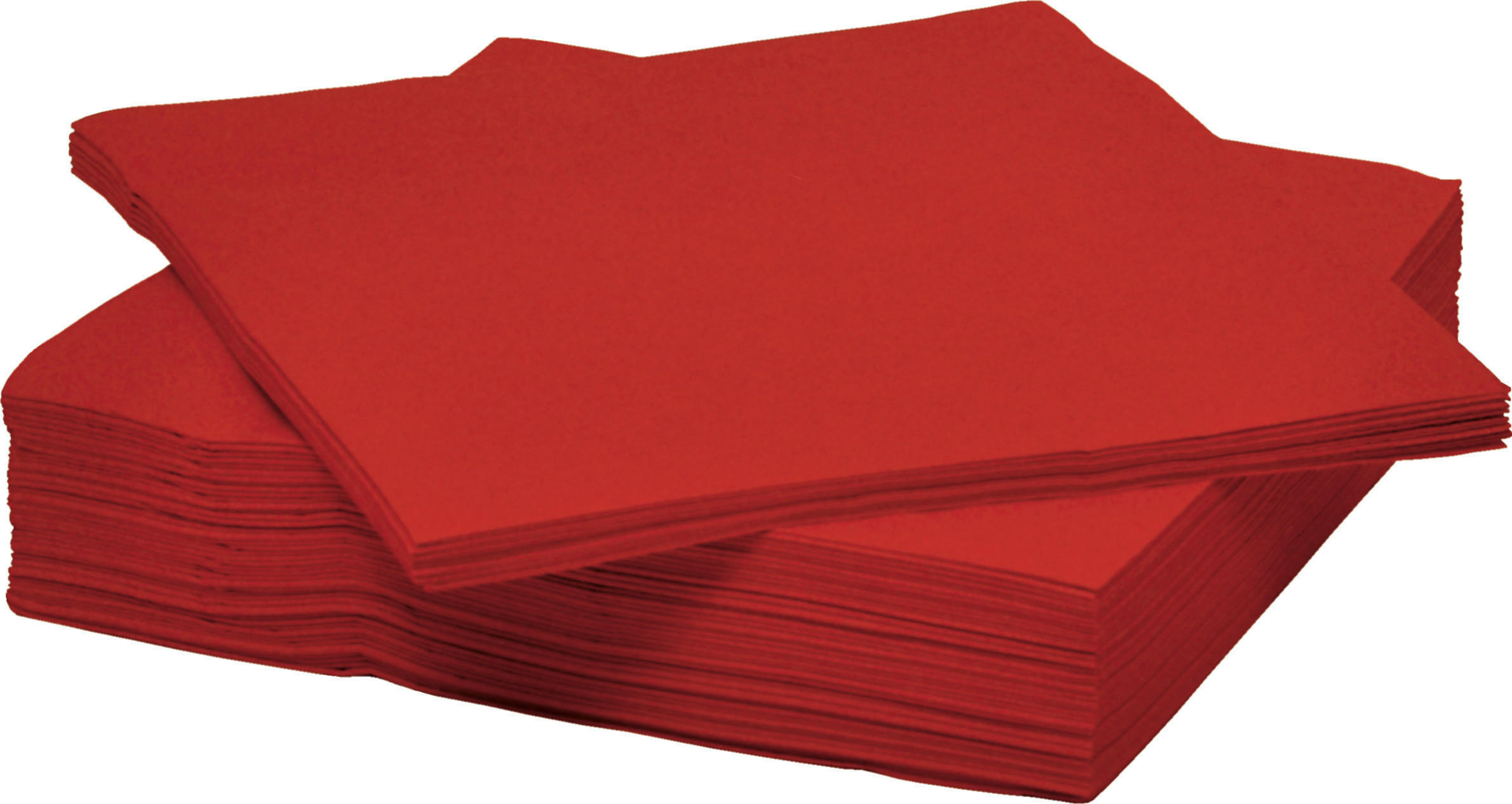 SERVIETTE  33/33 cm   - Rot, Basics, Papier (33/33cm) - Boxxx