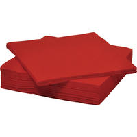 SERVIETTE  33/33 cm   - Rot, Basics, Papier (33/33cm) - Boxxx