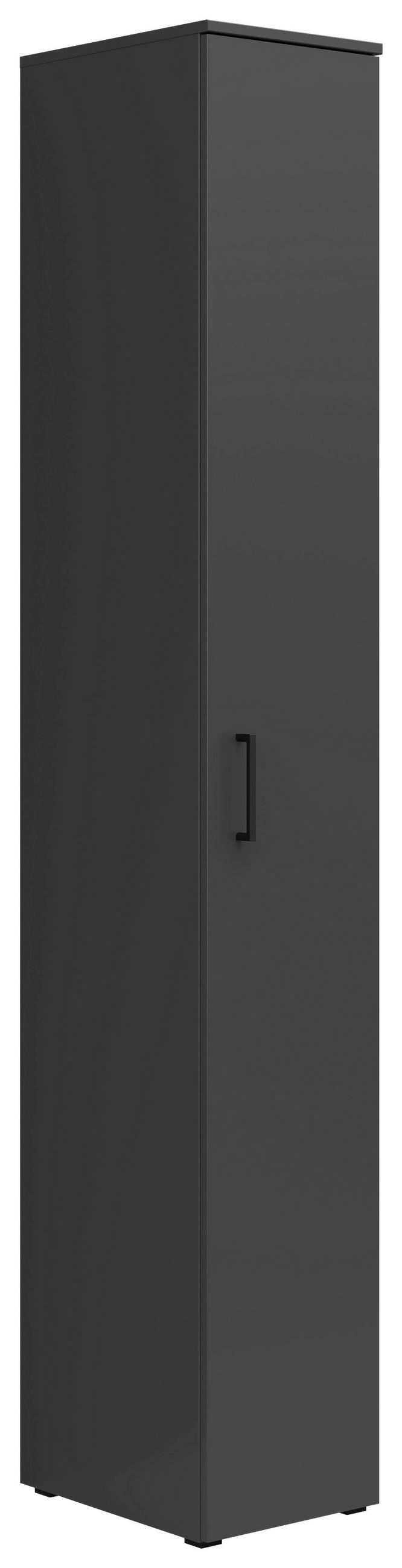 VÍCEÚČELOVÁ SKŘÍŇ, barvy grafitu, 30/195/40 cm - černá/barvy grafitu, Moderní, kompozitní dřevo/plast (30/195/40cm) - Carryhome