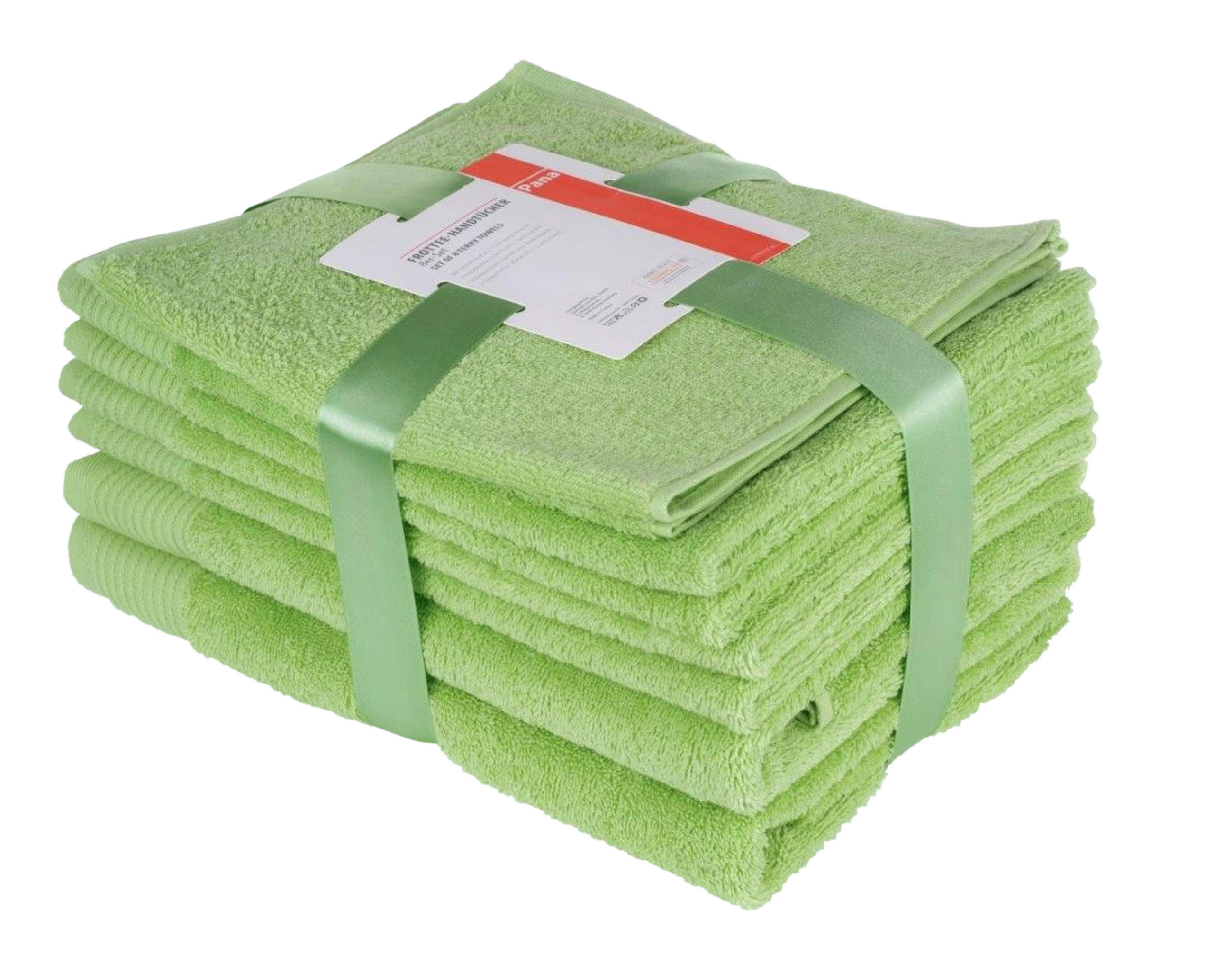 FROTTIERSET PANA Hellgrün 8-teilig  - Hellgrün, Basics, Textil