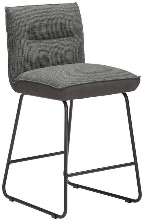 TRESENSTUHL Flachgewebe Grau, Schwarz, Dunkelgrau Stahl Stoffauswahl, Typenauswahl, Gestellauswahl  - Dunkelgrau/Schwarz, Design, Textil/Metall (48/92/54cm) - Dieter Knoll