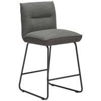 TRESENSTUHL in Metall, Textil Grau, Schwarz, Dunkelgrau  - Dunkelgrau/Schwarz, Design, Textil/Metall (48/92/54cm) - Dieter Knoll