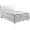 BOXSPRINGBETT 140/200 cm  in Hellgrau  - Chromfarben/Hellgrau, Konventionell, Kunststoff/Textil (140/200cm) - Hom`in