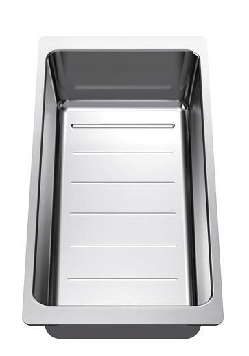 RESTESCHALE 233739  - Edelstahlfarben, Basics, Metall (36,8/8,2/18,5cm) - Blanco