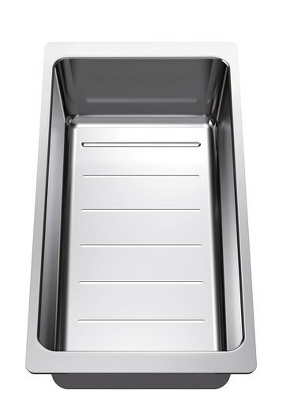 RESTESCHALE 233739  - Edelstahlfarben, Basics, Metall (36,8/8,2/18,5cm) - Blanco