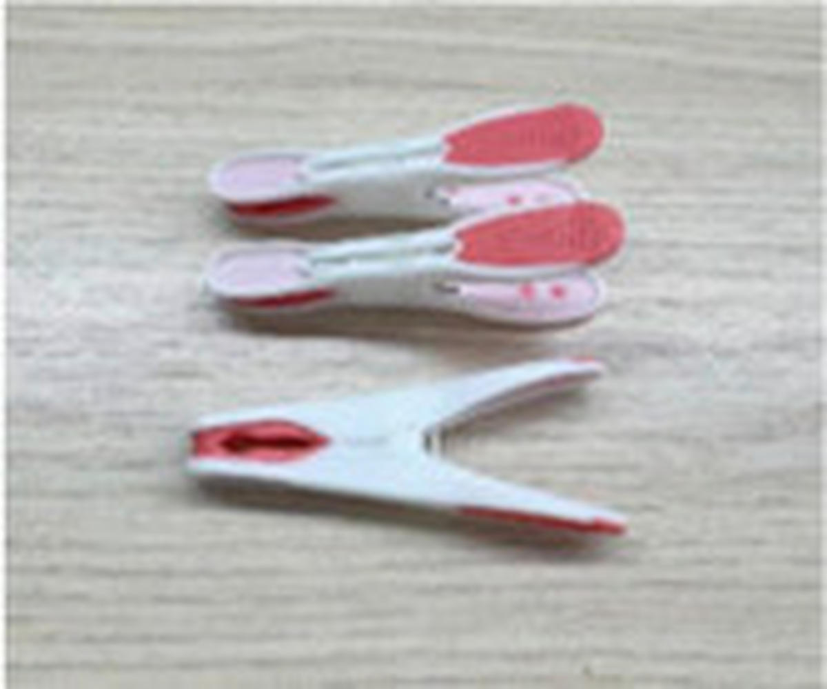 Cârlige De Rufe - albastru deschis/roz deschis, Basics, plastic (9/2/4cm) - Homeware