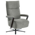 RELAXSESSEL in Textil Grau  - Schwarz/Grau, Design, Textil/Metall (68/117/85cm) - Cantus