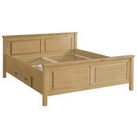 BETT 180/200 cm  in Laugenfarbig  - Laugenfarbig, ROMANTIK / LANDHAUS, Holz (180/200cm) - Boxxx
