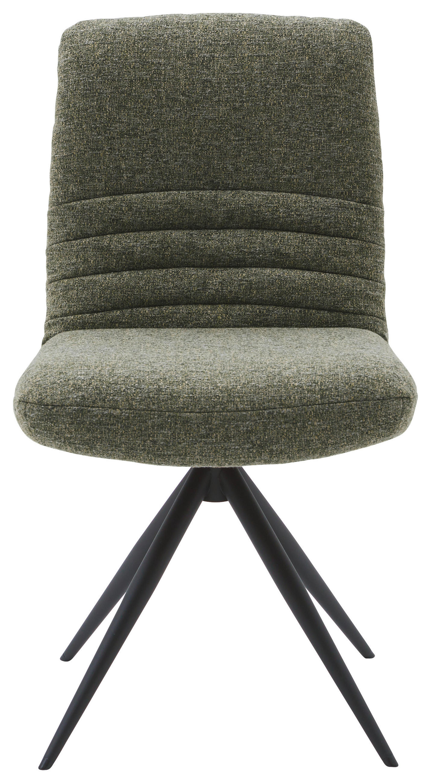 STUHL - Dunkelgrün/Schwarz, Design, Textil/Metall (50/93/69cm) - Dieter Knoll